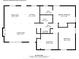 Detailed floor plan showcasing the layout of the home including the living room, bedrooms, and kitchen at 6406 Old Meadow Rd, Charlotte, NC 28227