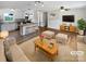 Open-concept living space with a modern kitchen, creating an inviting and stylish atmosphere at 7308 Pleasant Hill Church Rd, Marshville, NC 28103