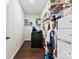 Laundry room featuring a modern washer and dryer and plenty of storage space at 8840 Mullis Forest Ct, Mint Hill, NC 28227