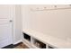 Mudroom features built-in bench and storage, perfect for organizing shoes and coats at 104 Rockridge Point Dr, Mooresville, NC 28117