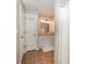 Hall bathroom with a vanity, mirror, and shower-tub combo with tile flooring at 105 Banksridge Rd, Fort Mill, SC 29715
