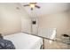 Bright bedroom with vaulted ceiling, natural light, and ample closet space at 105 Banksridge Rd, Fort Mill, SC 29715