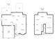 Floor plan of the home, showing the layout of the bedrooms, primary bath, kitchen, living room, and garage at 12824 Harvest Time Ct, Charlotte, NC 28278