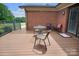 Relaxing outdoor deck area perfect for entertaining, features a table and chairs at 1609 Troy Rd, Shelby, NC 28150