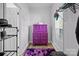 Neat storage space with purple accents and natural light from a window at 161 Dairy Farm Rd, Mooresville, NC 28115