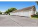 Row of detached garages offering convenient parking and storage space at 17111 Doe Valley Ct, Cornelius, NC 28031
