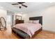 Spacious main bedroom with vaulted ceilings, hardwood floors, and ample natural light at 1724 Windy Rush Ln, Gastonia, NC 28054