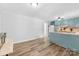 View of open floor plan featuring kitchen with wood floors and access to other rooms at 1822 N New Hope Rd, Gastonia, NC 28054