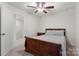 Inviting bedroom featuring a queen bed, soft lighting, and ample closet space, ensuring a restful retreat at 18460 W Catawba Ave, Cornelius, NC 28031