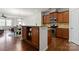 An open concept kitchen showcasing cabinetry, stainless steel appliances, and an inviting layout at 18460 W Catawba Ave, Cornelius, NC 28031