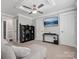 Bedroom featuring recessed lighting, a ceiling fan, and a flat screen TV at 195 Bluebird Ln, Salisbury, NC 28146