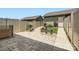 Private fenced backyard with patio and landscaped garden at 19812 Elise Caroline Aly, Davidson, NC 28036