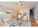Inviting living room with an open floorplan, light-colored walls, and modern furnishings for a bright and airy feel at 19812 Elise Caroline Aly, Davidson, NC 28036