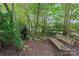 Zen garden with water feature and bench at 2315 Lanesboro Rd, Marshville, NC 28103