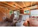 Inviting living area with wood accents, stairs, kitchenette, and comfortable armchairs at 2315 Lanesboro Rd, Marshville, NC 28103
