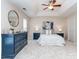 Inviting main bedroom with neutral tones, tray ceiling and a coordinated furniture set at 2331 Whitford Ln, Charlotte, NC 28210