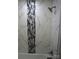Walk-in shower with decorative tile at 256 Lincoln Sw St # 1, Concord, NC 28025