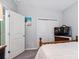 Bright bedroom with a full bed, TV, and large closet at 344 Linestowe Dr, Belmont, NC 28012