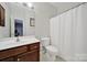 Cozy bathroom featuring a wood vanity, neutral walls, and tiled floors that add style to the space at 436 Third Baxter St, Fort Mill, SC 29708