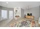 Spacious bonus room featuring built-in shelves, recessed lighting and modern entertainment setup at 436 Third Baxter St, Fort Mill, SC 29708