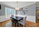 Bright dining area with hardwood floors and a gallery wall at 436 Third Baxter St, Fort Mill, SC 29708
