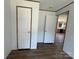 Hallway that leads to a kitchen at 493 Eagle Mills Rd, Hamptonville, NC 27020