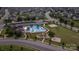 Aerial view of neighborhood pool, park and play area at 5003 Singletree Ln, Indian Trail, NC 28079