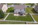 Aerial view of a home featuring a fenced backyard and a patio with outdoor seating at 5003 Singletree Ln, Indian Trail, NC 28079