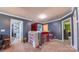 Second floor hallway featuring a playroom, neutral carpet, and updated paint scheme at 5003 Singletree Ln, Indian Trail, NC 28079