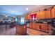 Spacious kitchen with stainless appliances, island and open to dining area at 5003 Singletree Ln, Indian Trail, NC 28079