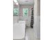 Bathroom with tile floors, white vanity and new fixtures at 506 Richards Dr, Shelby, NC 28150