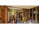 Unique, exposed walls provide a glimpse into the construction of this historic home at 607 Lee Ave, Wadesboro, NC 28170