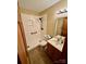 Full bathroom featuring walk-in shower, new toilet, and modern vanity sink at 675 Godbey Rd, Salisbury, NC 28147
