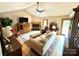 Cozy living room featuring a fireplace, hardwood floors, and a neutral color palette at 675 Godbey Rd, Salisbury, NC 28147