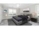 Elegant bedroom with ambient lighting, large window, and modern decor at 7123 Meeting St, Charlotte, NC 28210