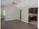 Spacious living room leads into an updated kitchen at 728 Morningside Dr, Mount Holly, NC 28120