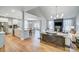 Open concept layout showcasing the kitchen, dining area, and living room at 7513 Lancaster Hwy # 6, Waxhaw, NC 28173