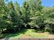 Secluded backyard features lush greenery, a well-maintained lawn, and privacy fence perfect for relaxing or entertaining at 7650 W Berkeley Rd, Denver, NC 28037
