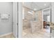 Luxurious glass shower with tile surround at 9109 Liberty Hill Dr, Mint Hill, NC 28227