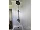 Bathroom shower with modern fixtures, shiplap wall and lots of space at 134 Snowbird Loop, Statesville, NC 28625