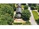Aerial view of a beautiful home and its surroundings, showcasing the roof and driveway at 147 35Th Ne Ave, Hickory, NC 28601