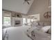 Bright living room with fireplace, vaulted ceiling, and ample natural light at 1508 Avalon Oaks Ct, Dallas, NC 28034