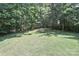 Expansive backyard with lush greenery and mature trees provides a private outdoor space at 173 Rocky River Rd, Mooresville, NC 28115