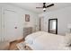 Cozy bedroom featuring a ceiling fan, a stylish area rug, and a dresser at 1817 Rush Wind Dr, Charlotte, NC 28206