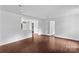 Open floor plan featuring a living room with hardwood floors at 211 Ridgecrest St, Kannapolis, NC 28081