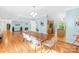 Open-concept dining area flows into the kitchen and living room; perfect for gatherings at 4120 Lake Shore S Rd, Denver, NC 28037