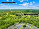 Aerial view shows home's proximity to the Town of Cramerton, with a 17-minute walking distance at 485 Lincoln St, Cramerton, NC 28032