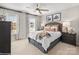 Comfortable bedroom with decorative lamps, and neutral colors for a relaxing atmosphere at Lot 003 Bozeman Ct # 3, Stanley, NC 28164
