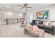 Spacious bonus room with plush carpet, stylish seating, and decorative accents for relaxation and entertainment at Lot 003 Bozeman Ct # 3, Stanley, NC 28164