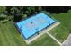 A blue and gray outdoor basketball court is a feature in the community at 1618 Bay Meadows Nw Ave, Concord, NC 28027